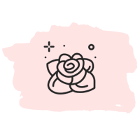 Eine lange haltbare Rose auf Rosa Hintergrund