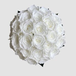 Infinity Crackle - Coupe en céramique raffinée avec roses à l'infini en blanc – Image 2